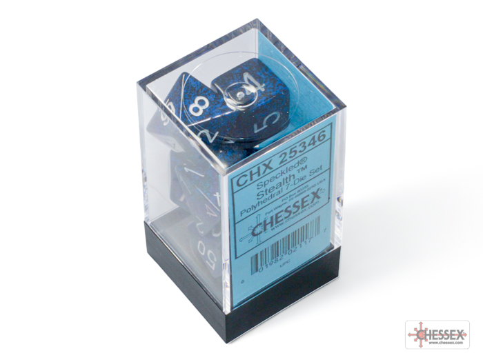 Speckled Stealth Polyhedral 7-Dice Set - CHX25346